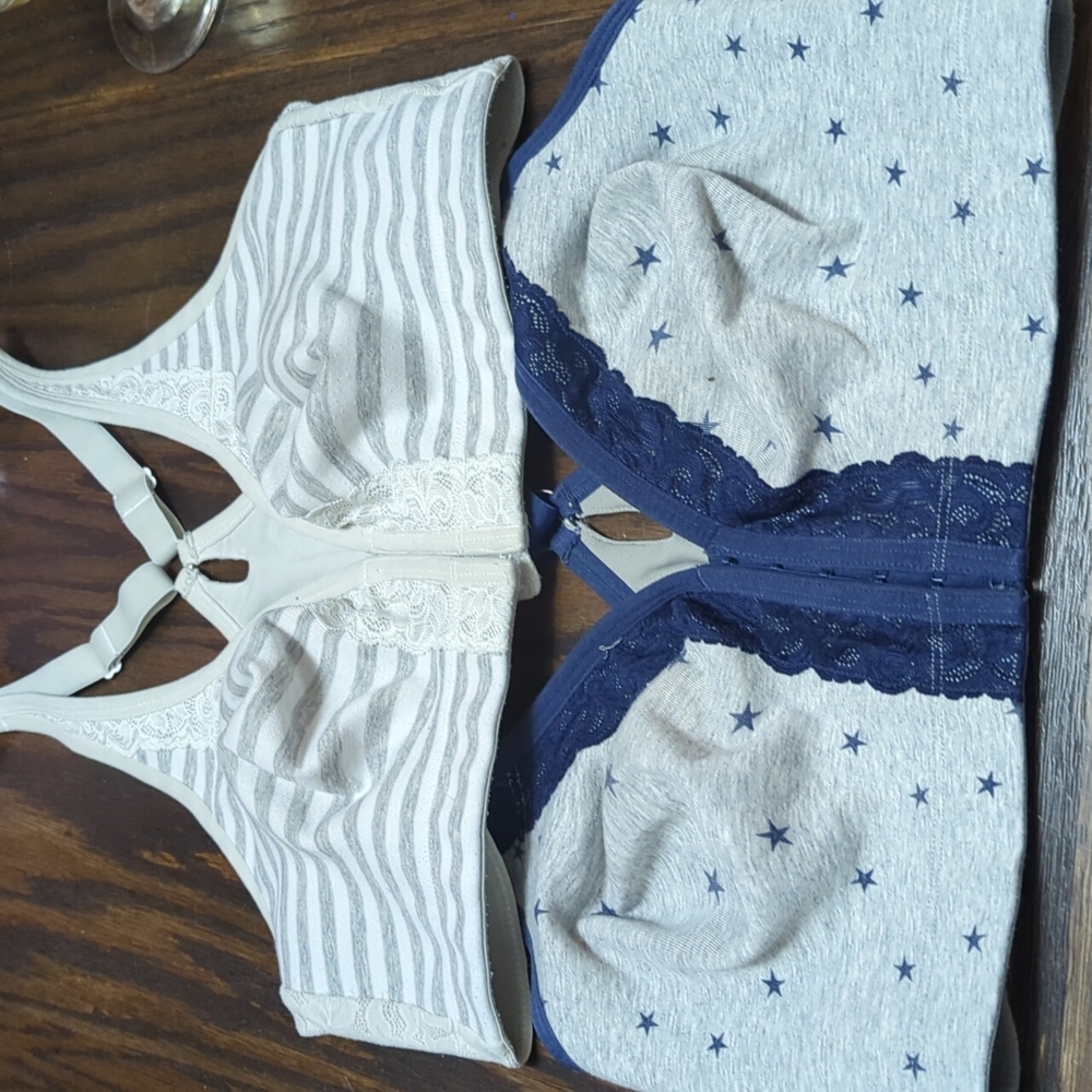 Cacique front closure wireless bra